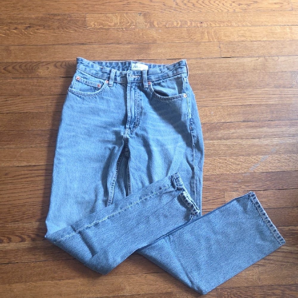 Zara Light Blue Straight Women's Jeans